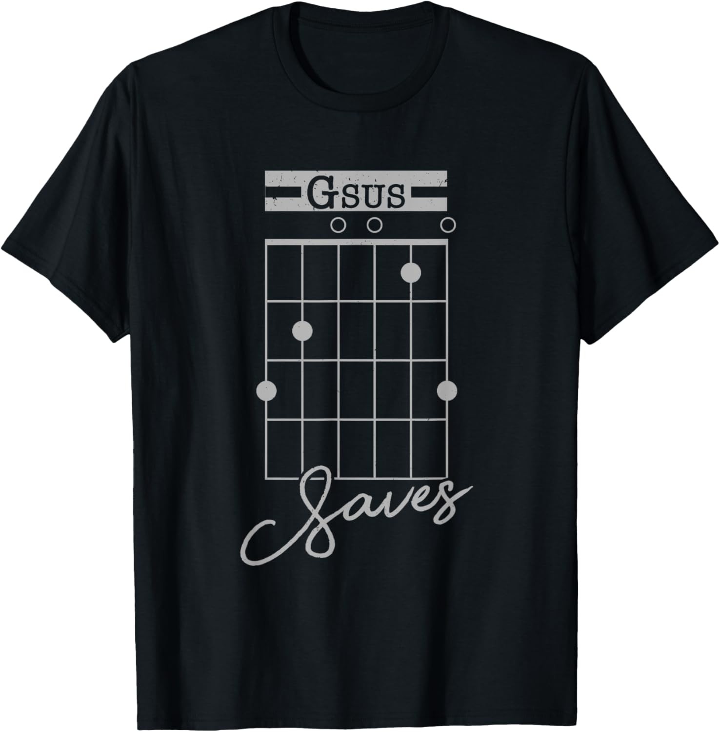 Gsus Saves Funny Christian Guitarist T-Shirt Gift