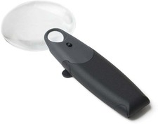 Carson FreeHand 2.5x Lighted Magnifier with 5x Spot Lens FH-25