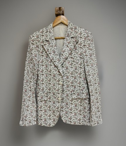 Miu Miu, Vintage MIU MIU Men's Rare 00's All Over Floral Print Slim Fit Blazer Jacket 48