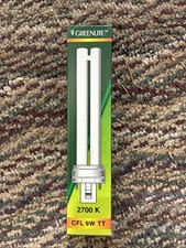 Greenlite Compact Fluorescent Lamp Bulb CFL 9W / 2700 K Lot of 6