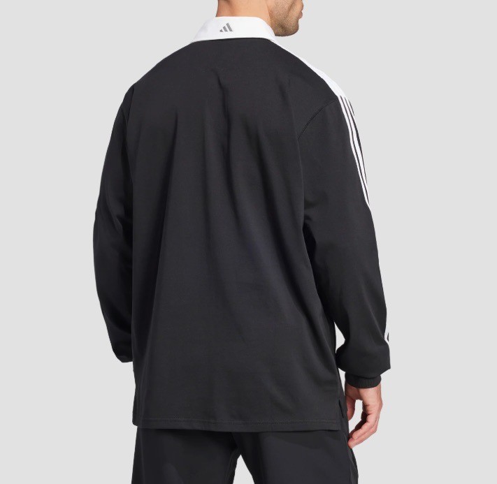 Adidas New Zealand All Blacks Rugby Culture Polo Longsleeve IZ0288