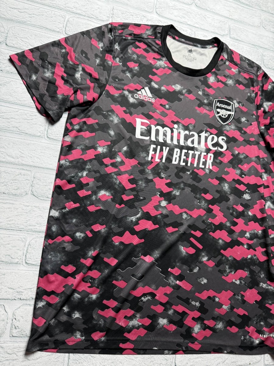 Arsenal Adidas 2021/2022 Pre-match Football Shirt SIZE XL | eBay