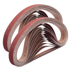 24PCS 1 x 30 in AO Sanding Belt 60/80/120/150/240/400 Assortment for Belt Sander
