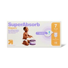 Disposable Diapers Economy Pack - Size 7 - 112ct - up & 0.24 per diaper