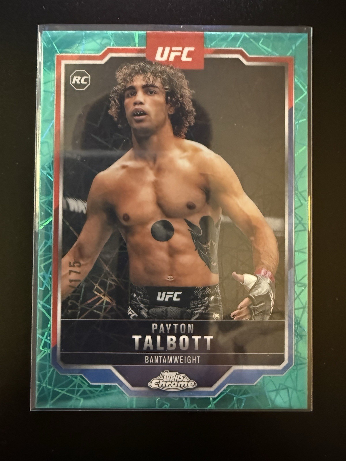 2025 Topps Chrome UFC - Payton Talbott #141 Teal Lazer Refractor /175 (RC)