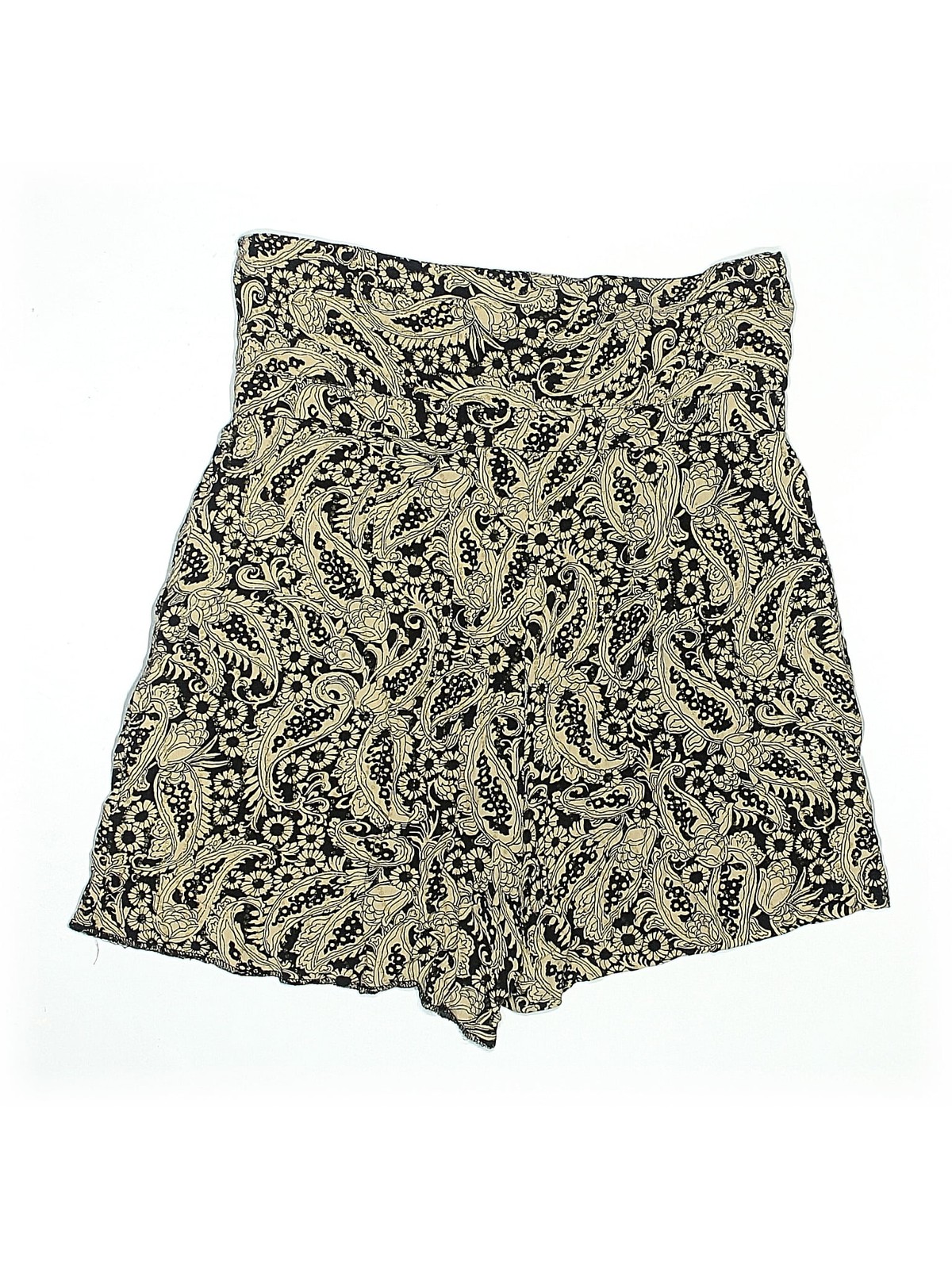 Zara Women Gold Shorts M thumbnail 2
