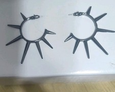 Goth Punk Style Spike Earrings Made From Surgical Steel So Hypoallergenic 