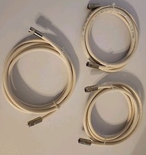 6Ft RG6 Coaxial Coax Cable SAT CATV Antenna HDTV WHITE. 3 Pack Of 6 Feet Each.
