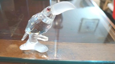 NEW Swarovski Crystal Figurine TOUCAN 119441 MIB COA Up in the Trees VTG READ 