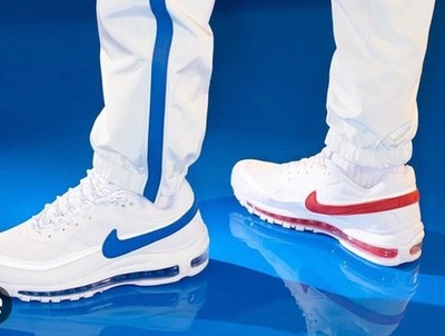 Nike Air Max 97 BW Skepta Sneakers SK White Red Blue Men's Size 11 AO2113-100