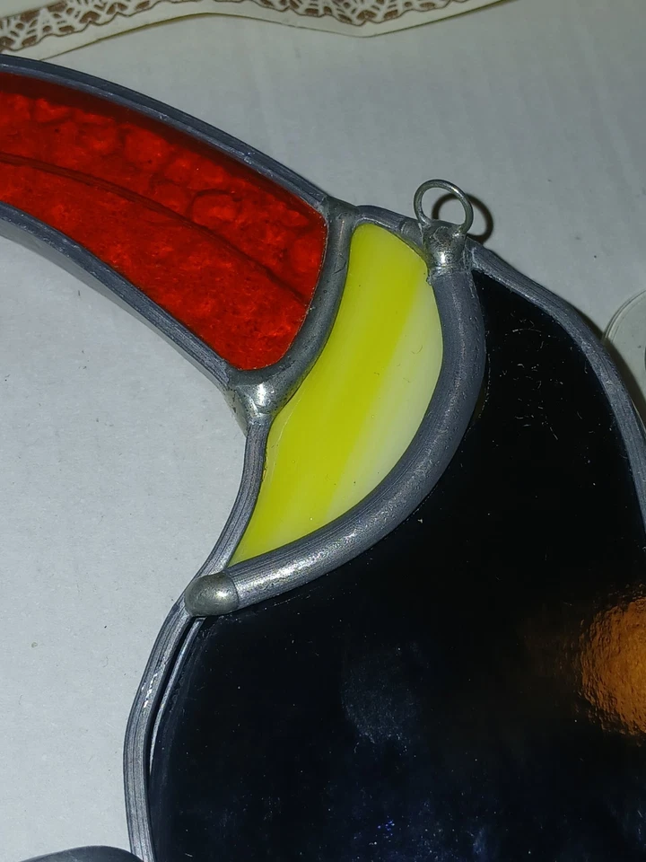 Vidrieras de colección Tiffany Tucán Coleccionistas Sociedad Suncatcher ¡con certificado de autenticidad! Foto 3 de 4