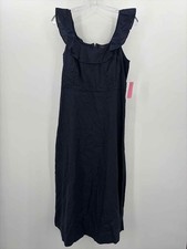 Pre-Owned Ann Taylor Navy Size 6 Midi Sleeveless Dress