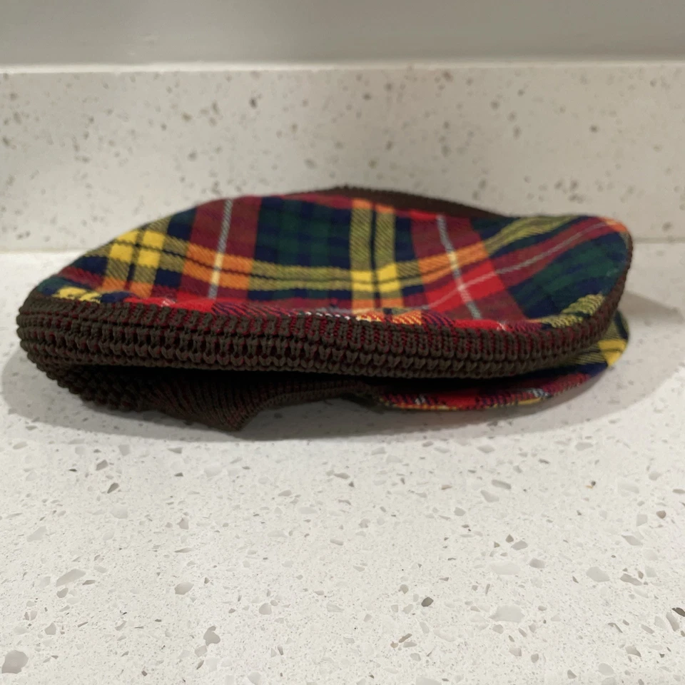 De colección 1960 Autofit Gorra de Newsboy Sombrero de Cabbie a Cuadros Hecho en Escocia Elástico S Foto 2 de 4