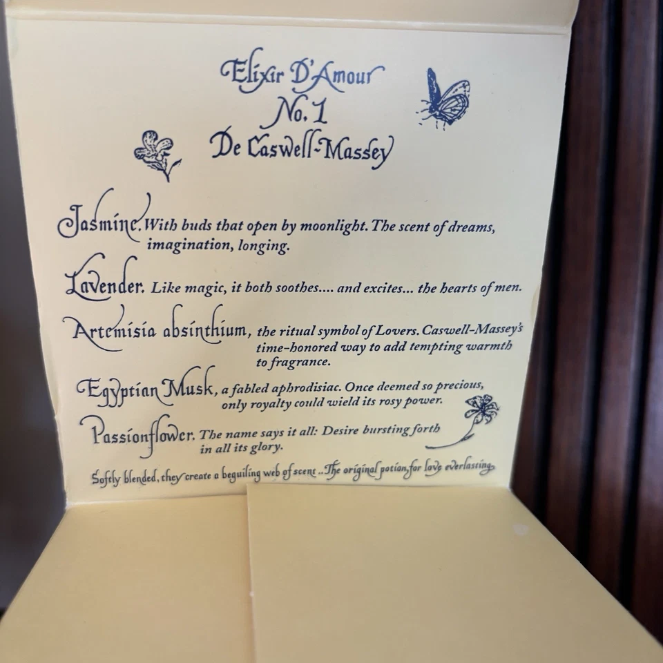 Caswell-Massey Elixir of Love No. 1 crema corporal, crema loción corporal perfumada 8 OZ Foto 3 de 4