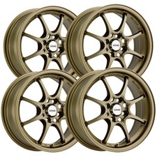 Set Of 4 Konig Helium 15x6.5 4x100 40mm Bronze Wheels Rims 15 Inch