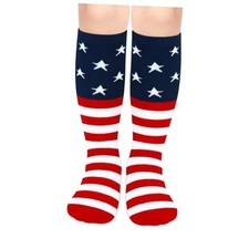 Kids Soccer Socks Toddler Soccer Socks Girls Boys 6-9 Years American Flag