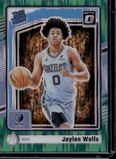 2024-25 Donruss Optic #252 Jaylen Wells Green Shock #/149
