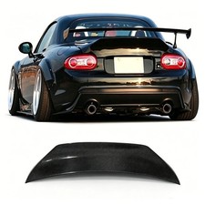 Carbon Fiber Rear Trunk Spoiler Wing Lip For Mazda Miata Mx5 Soft Top Nc Ncec