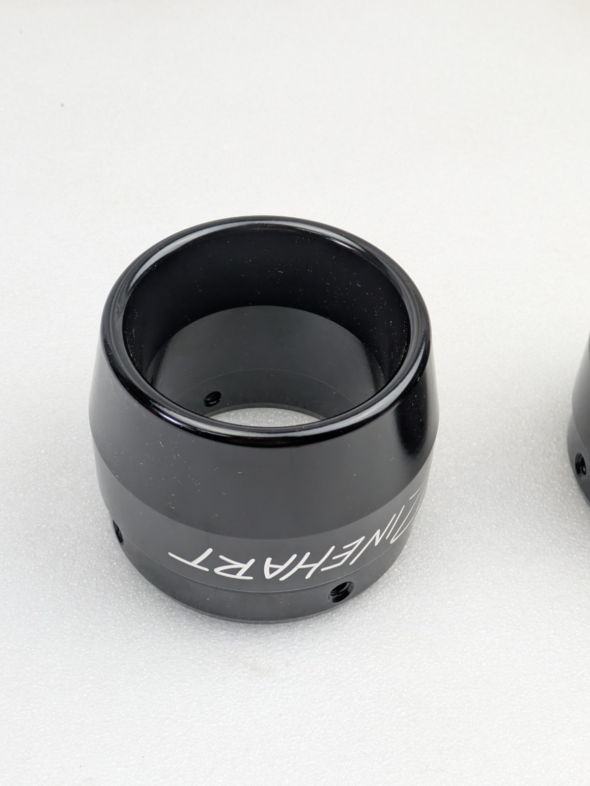 Rinehart Racing Black Exhaust End Caps For Harley Slip On Muffler 3.5" *NEW*