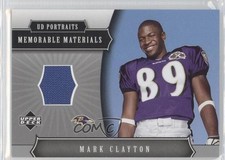 2005 Upper Deck Portraits Memorable Materials Mark Clayton #MM-MA 0a1