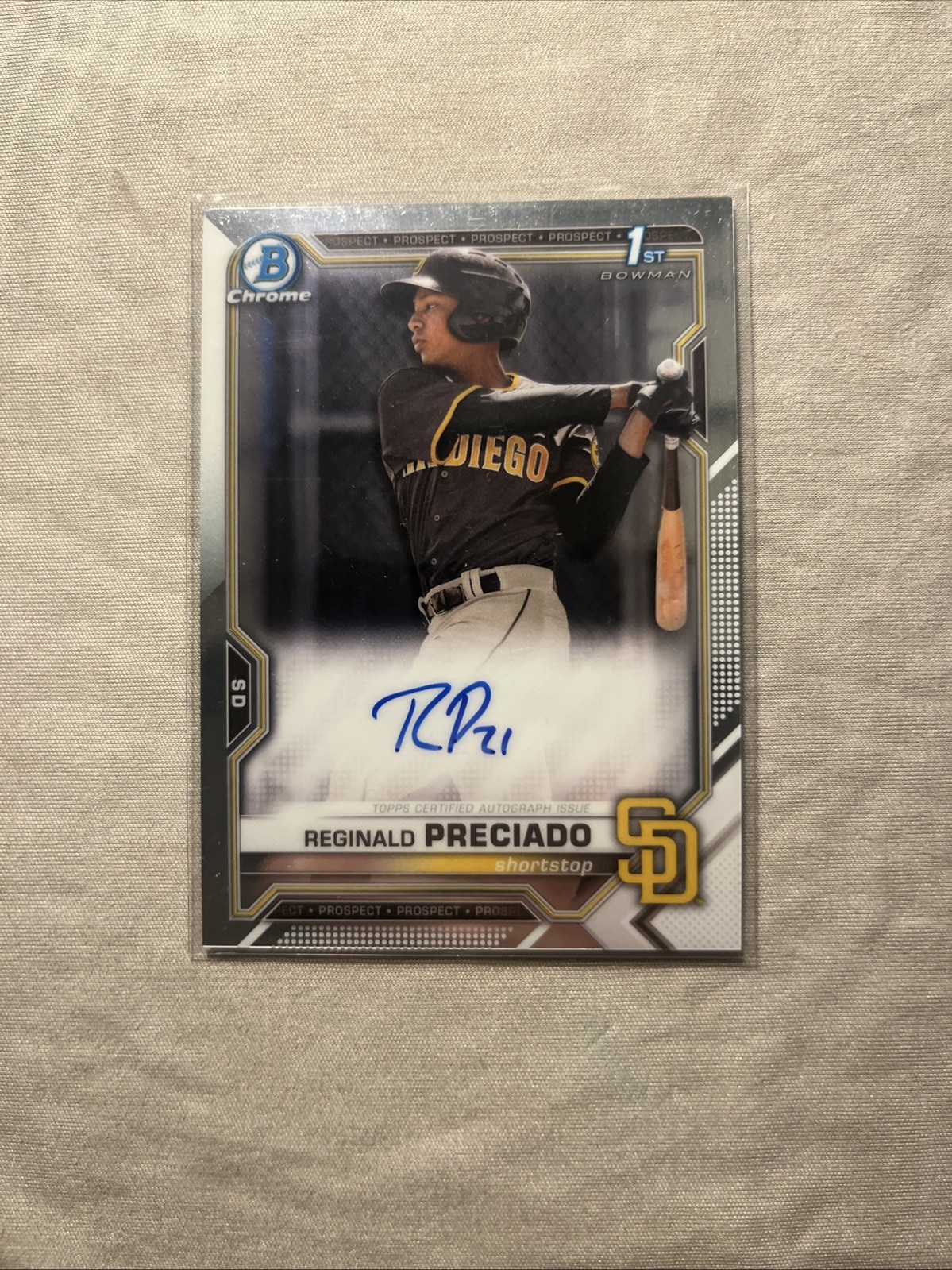 2021 Bowman Chrome - Prospect Autographs Reginald Preciado #CPA-RPR (AU, RC)