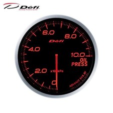 Defi Advance Bf Oil Pressure Gauge 60mm 0-1000kpa Amber Red Df10202 New Defi Advance Bf Oil Pressure Gauge 60mm 0-1000kpa Amber Red Df10202 New