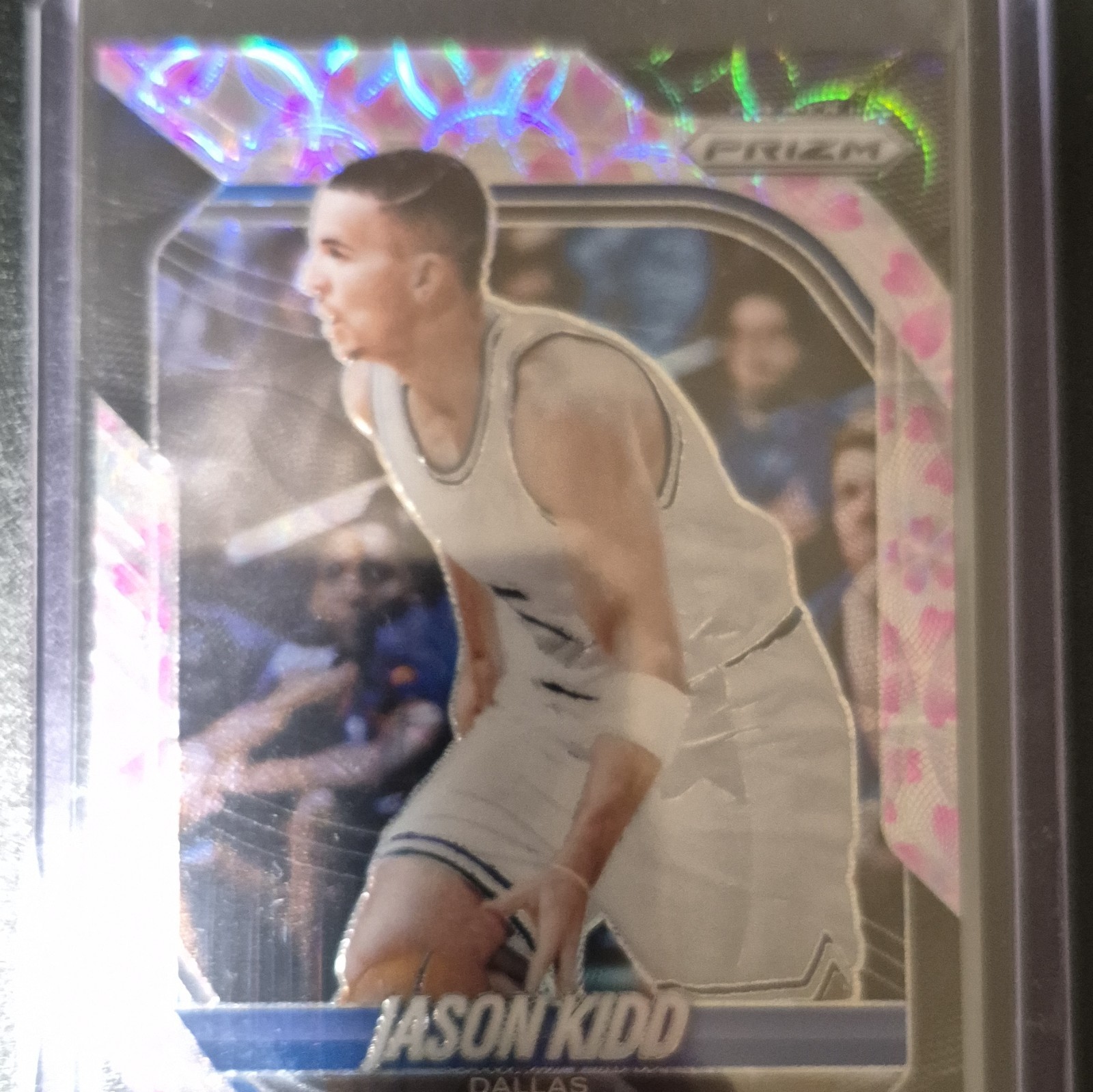 Panini Prizm Pink Ice Prizm Jason Kidd #187 Dallas Mavericks Basketball Card
