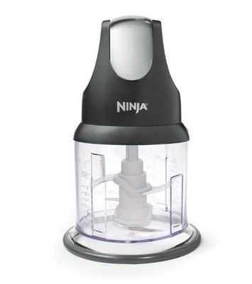 Ninja Food Chopper 2-Cup, One-Touch Pulse, Splash Guard & Storage Lid, Compact 