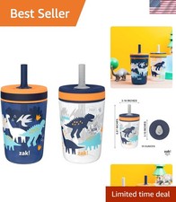 Kelso Toddler Cups For Travel or At Home, 15oz 2-Pack Durable Plastic Sippy C...
