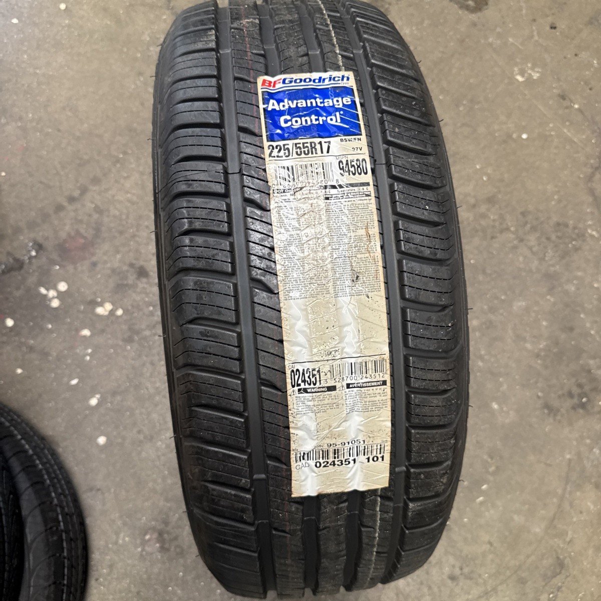 BFGoodrich Advantage Control 225/55R17 Tire for sale online | eBay