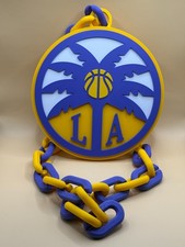 Los Angeles Sparks Oversized Necklace Hype Turnover Chain WNBA HandMade 3D Print