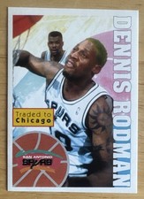 Dennis Rodman 1995-96 Panini European Sticker Card #189 (5753)