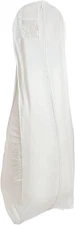 Garment Bags for Storage, Extra Large Wedding Dress Zipper Garment Bag,Vinyl, Wh