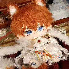 Anime Genshin Impact Tartaglia 20cm Plush Doll Dress up Toy Plushie Game