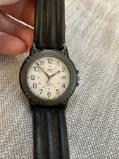 Timex Black Quartz 30 Meters Water Resistant Watch New Battery