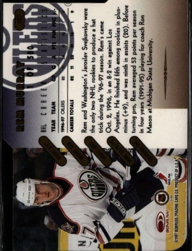 1997-98 Donruss #127 Rem Murray Press Proof Gold - Image 2 of 2