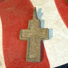 Dug Civil War Or Earlier 💥 🇺🇸 💣 Brass Cross Crucifix