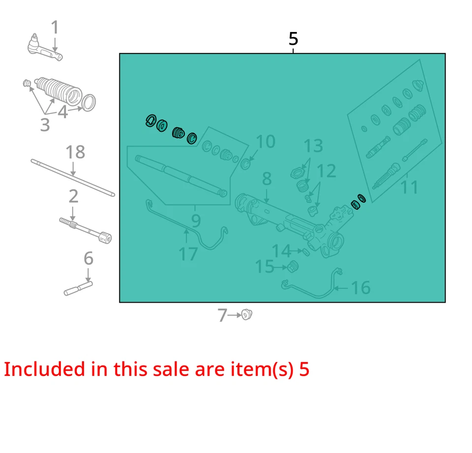 2001 Ford Mustang Steering Gear Rack & Pinion OEM 137K Miles - LKQ439517254 - Изображение 4 из 4