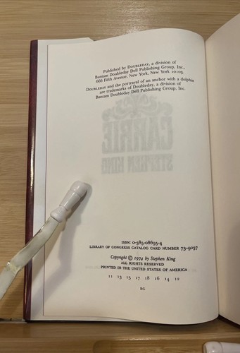 Carrie - Stephen King (1974, Hardcover) First Edition/11th Print, VG+, HCDJ - Picture 10 of 17