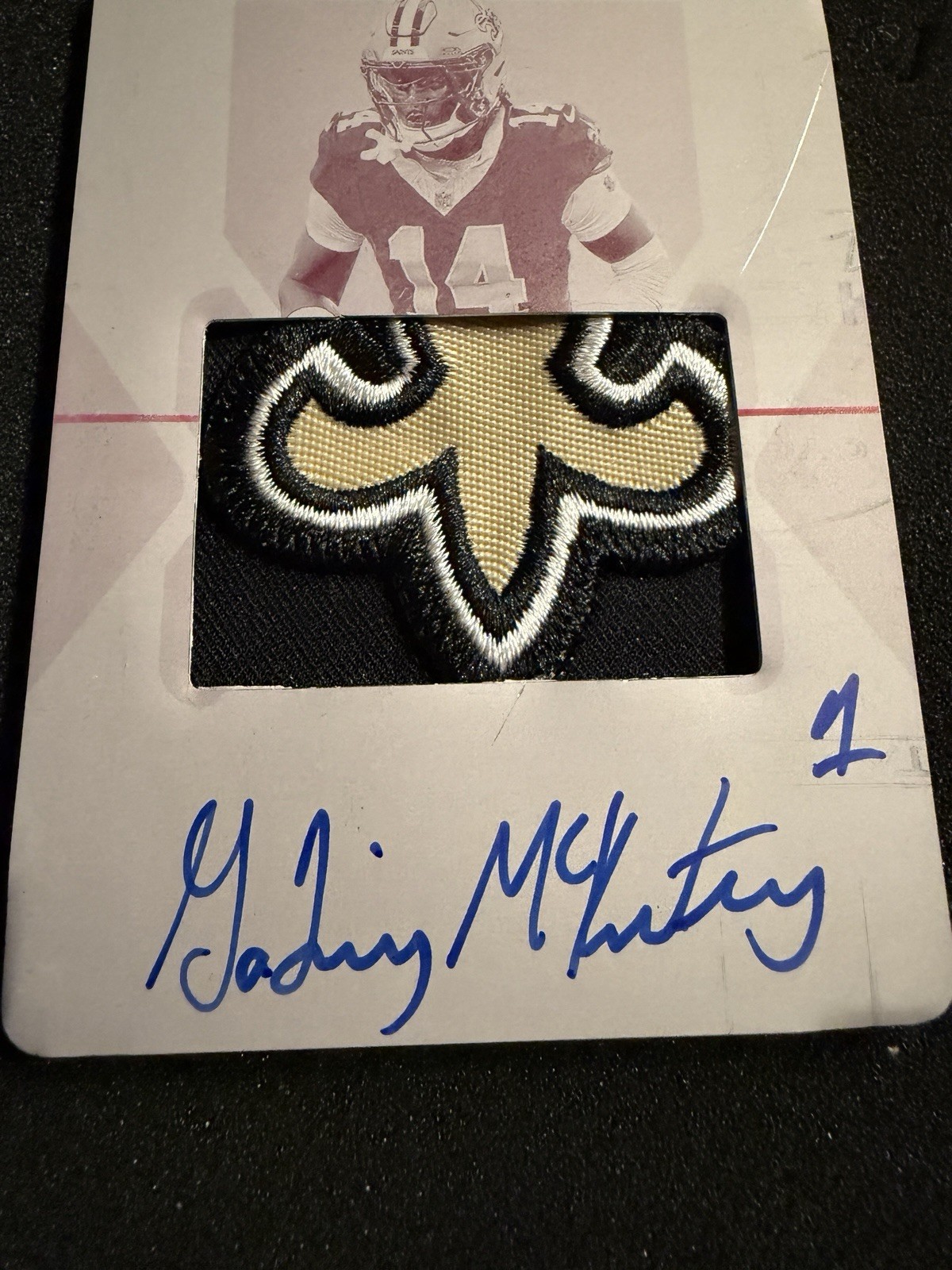 2024 Kool-Aid McKinstry National Treasures 1/1  Printing Plate Saints Patch Auto view 2