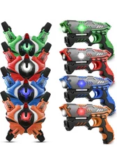 Stlloys Laser Tag, Laser Tag Guns Set of 4 with Vests, Upgraded Infrared Laze...