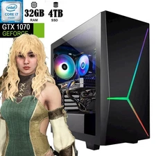 iBuyPower ARGB Gaming Desktop i7 Computer PC 32GB RAM 4TB SSD Win11 Custom Build