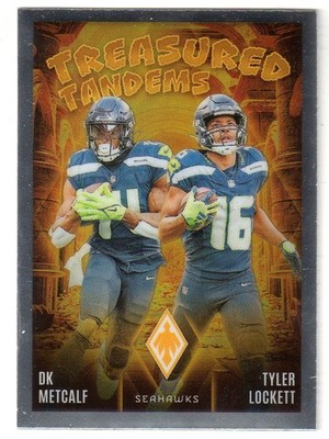 2024 Panini Phoenix DK METCALF/TYLER LOCKETT 'TREASURED TANDEMS' INSERT CARD!