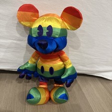 Disney  s Rainbow Collection Mickey Mouse Plush Toy 15 1/2  Tall Pride