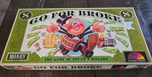 Vintage Selchow & Righter 1965 GO FOR BROKE Family Board Game