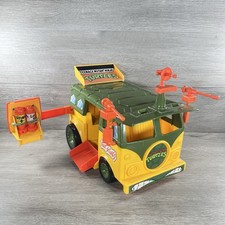 Teenage Mutant Ninja Turtles TMNT VINTAGE Turtle Party Wagon Bus Toy COMPLETE