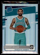 Grant Riller 2020-21 Donruss Optic Holo Prizm Silver RC Rookie Parallel #200