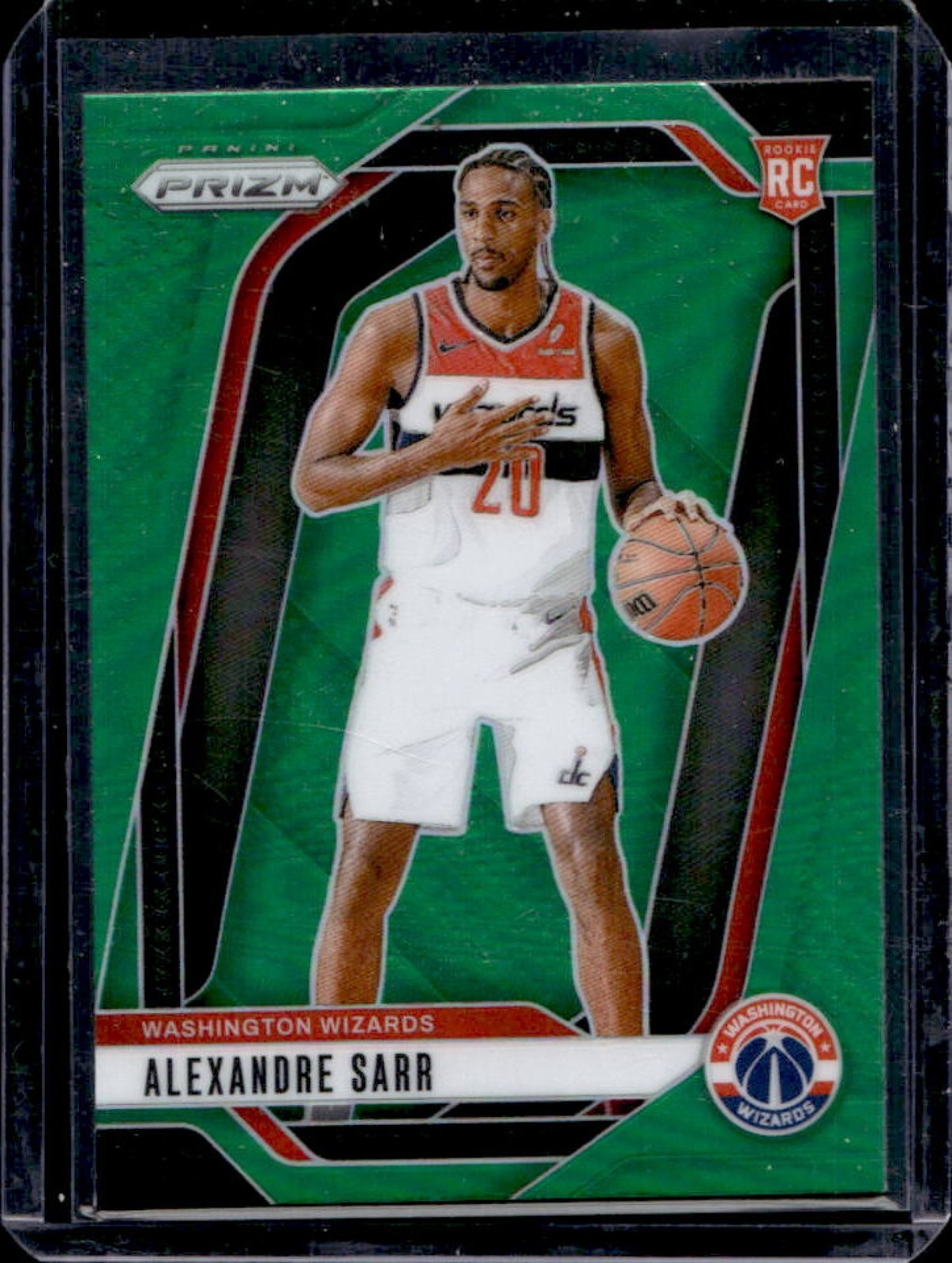 2024-25 Panini Prizm Alexandre Sarr RC Green Rookie #264 Wizards