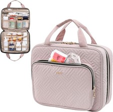 BAGSFY Medicine Bag for Traveling, Pill Bottle Organizer Storage, Large Pink
