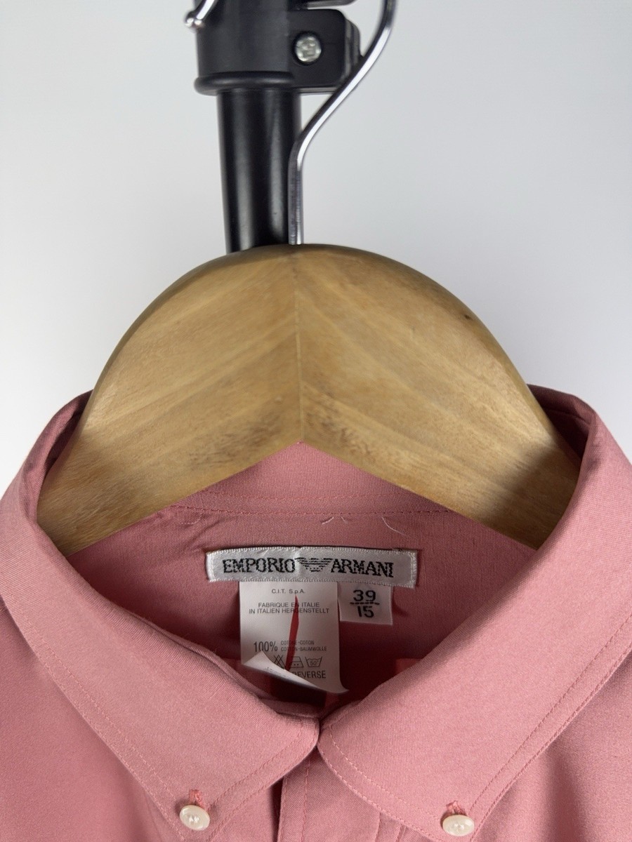 Vintage 90s Giorgio Armani Bottom down pocket Shirt Rare Men's M